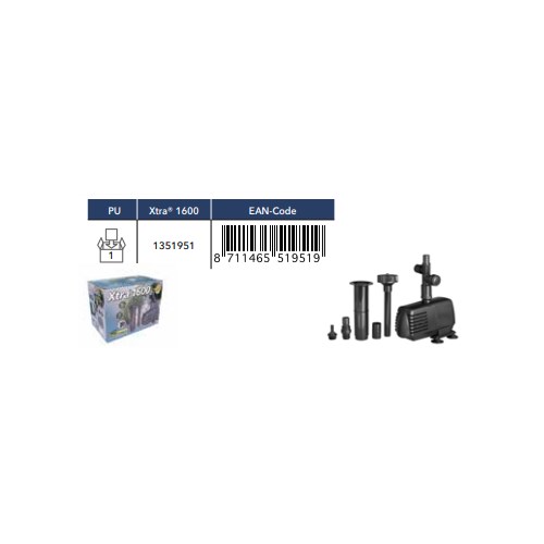 Fontänpump Xtra 1600 l/h