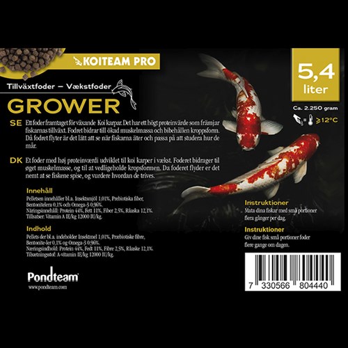 Koiteam Pro Tillväxt - Grower 5,4 liter
